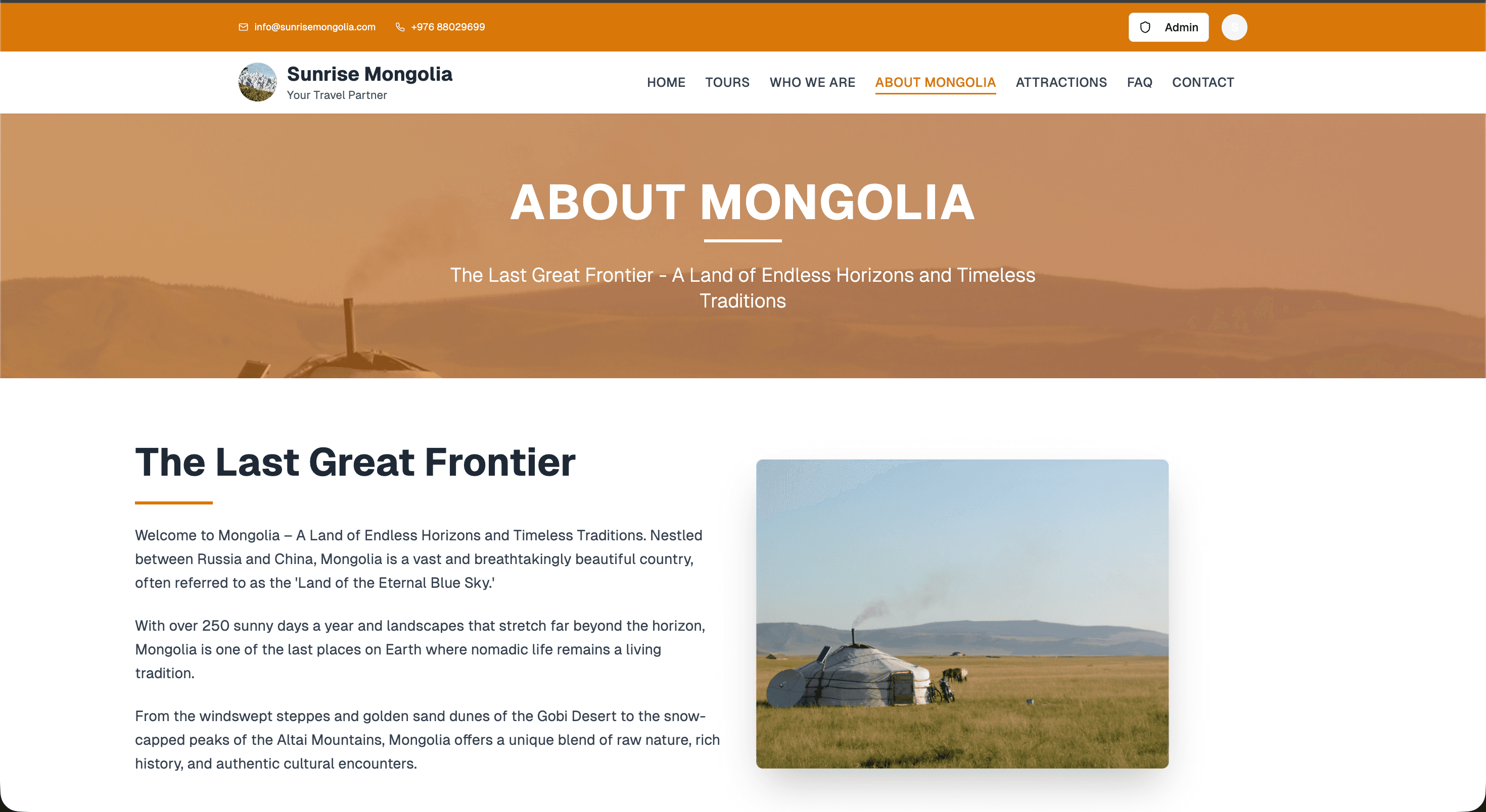 Sunrise Mongolia Screenshot 2